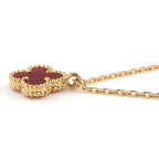Van Cleef & Arpels Necklace Sweet Alhambra Carnelian 18k Pink Gold — view 2