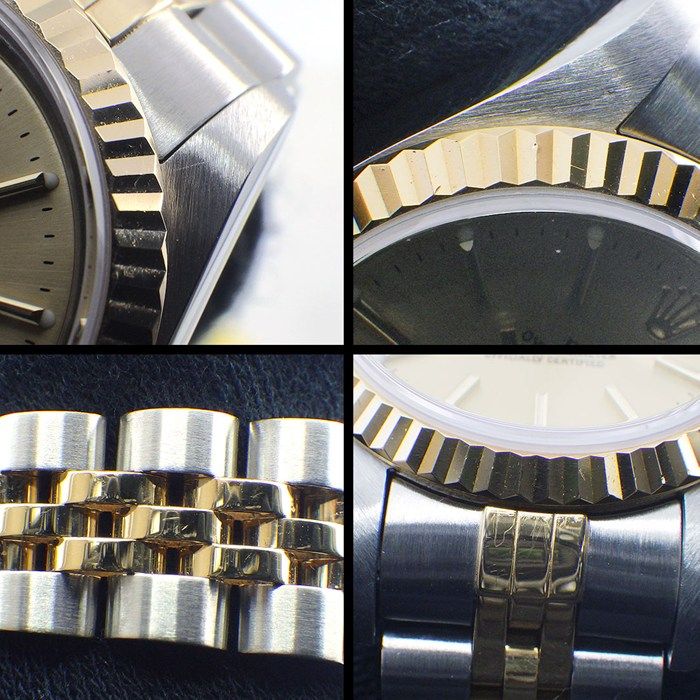 Rolex Watch Datejust Number Champagne Color Dial Date 18k Yellow Gold SS — view 6