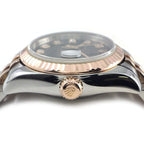Rolex Watch Datejust Number Roulett 10 Points Diamond Index Black Dial Date — view 2