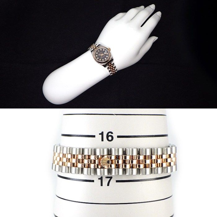 Rolex Watch Datejust Number Roulett 10 Points Diamond Index Black Dial Date — view 8