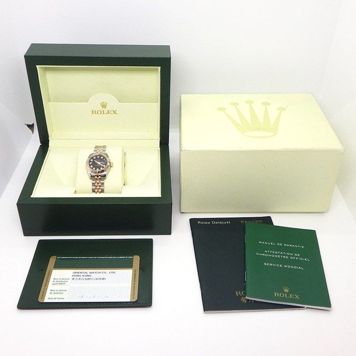 Rolex Watch Datejust Number Roulett 10 Points Diamond Index Black Dial Date — view 9