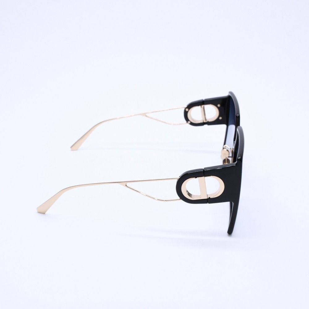 Dior Square Frame Sunglasses 58 15 Eyewear Gold — view 5