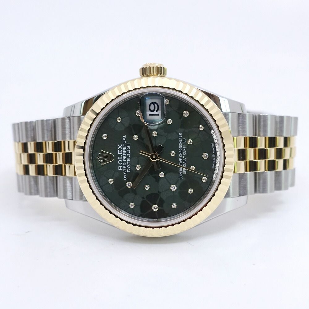 Rolex Watch Datejust 31 Olive Green Floral SS YG Automatic Winding Jubilee — view 2