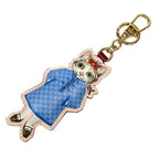 Gucci Key Holder Pink Light Blue Multi Higuchi Yuko