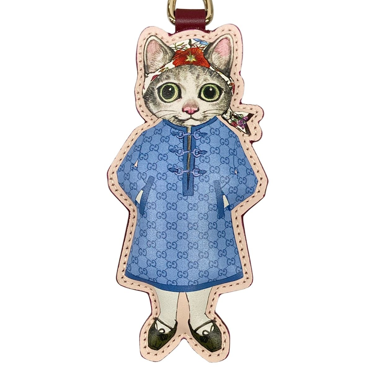 Gucci Key Holder Pink Light Blue Multi Higuchi Yuko — view 4