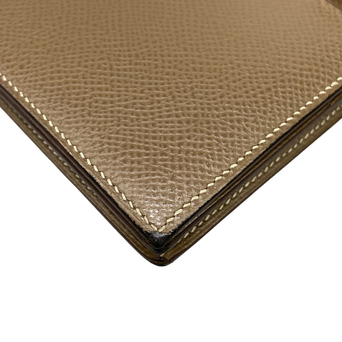 Hermes Wallet Bearn Souffle Etoupe Silver — view 7