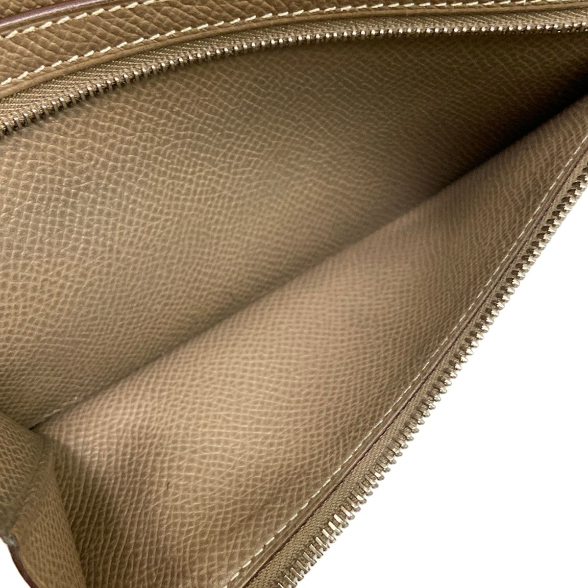 Hermes Wallet Bearn Souffle Etoupe Silver — view 4