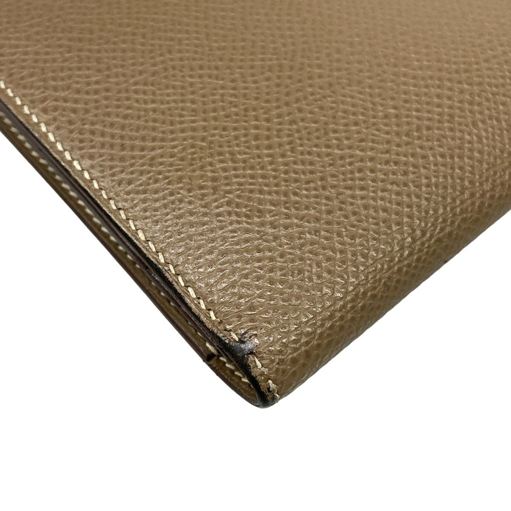 Hermes Wallet Bearn Souffle Etoupe Silver — view 6
