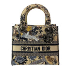 Dior Handbag Light Beige Multi Jardandi Vert