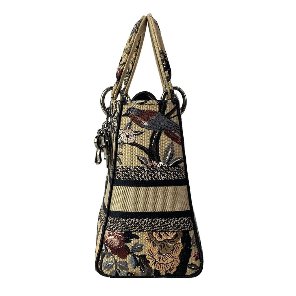 Dior Handbag Light Beige Multi Jardandi Vert — view 4
