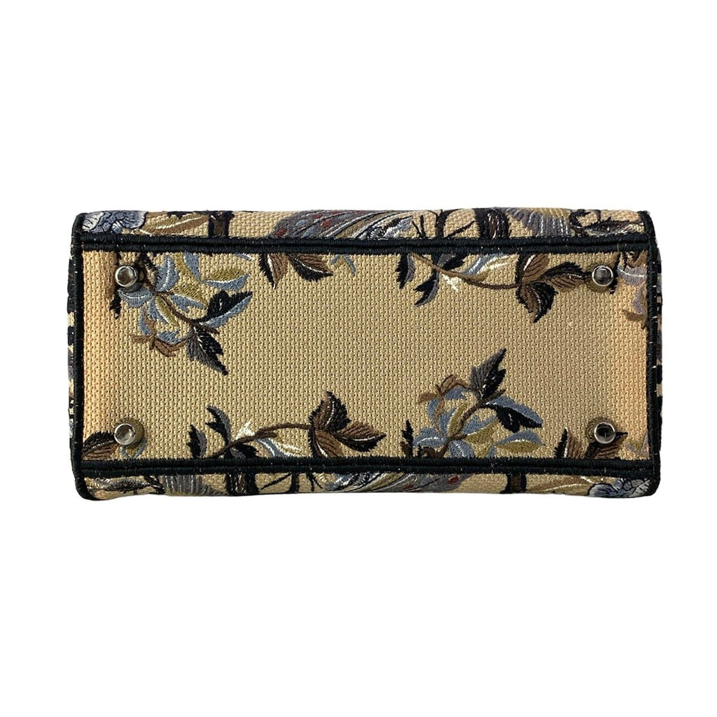 Dior Handbag Light Beige Multi Jardandi Vert — view 5