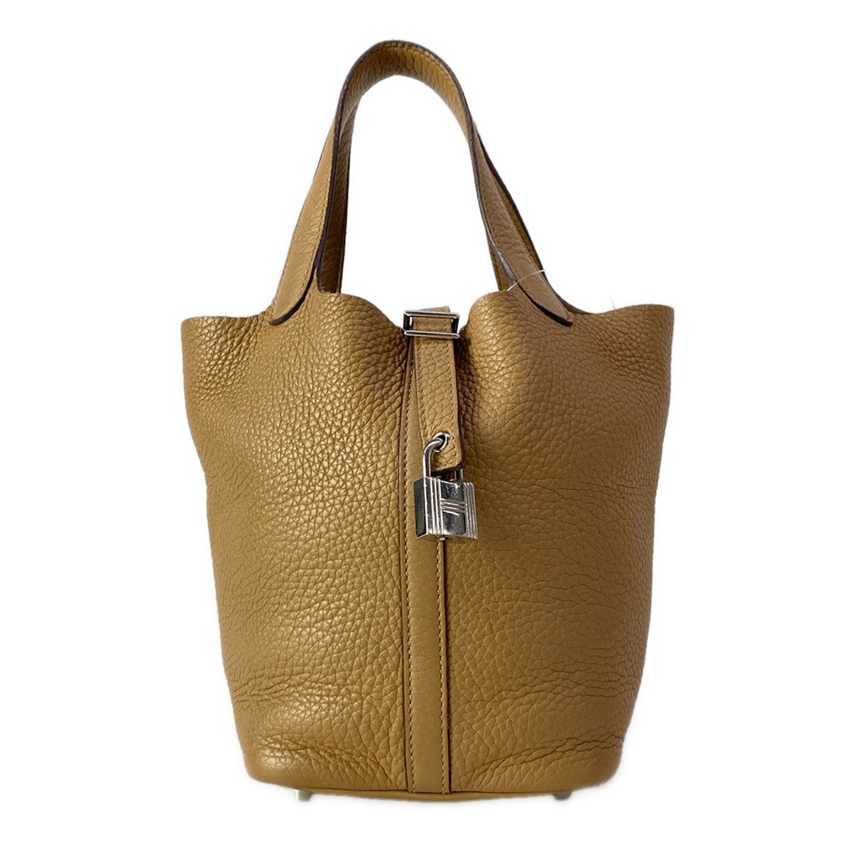 Hermes Handbag Picotin Lock PM Biscuit Silver — view 2