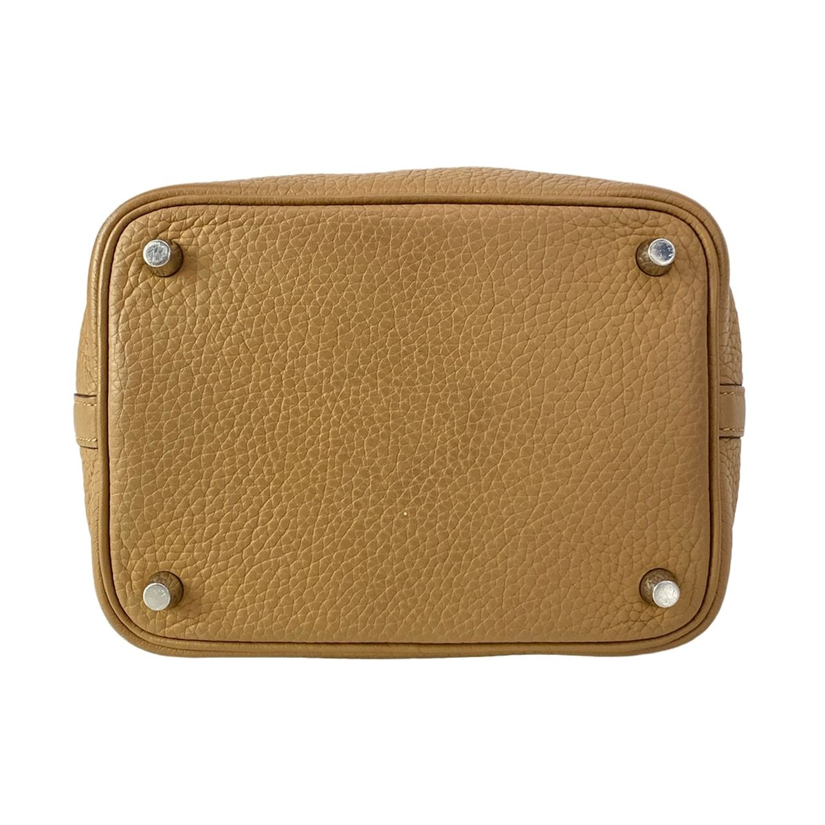 Hermes Handbag Picotin Lock PM Biscuit Silver — view 5