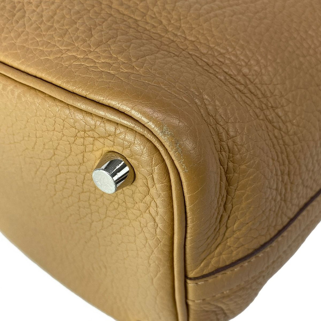 Hermes Handbag Picotin Lock PM Biscuit Silver — view 9