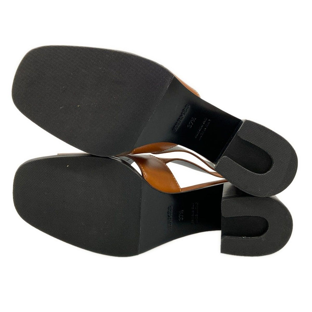 Hermes Mules 37.5 Herbe 60 Gold — view 8