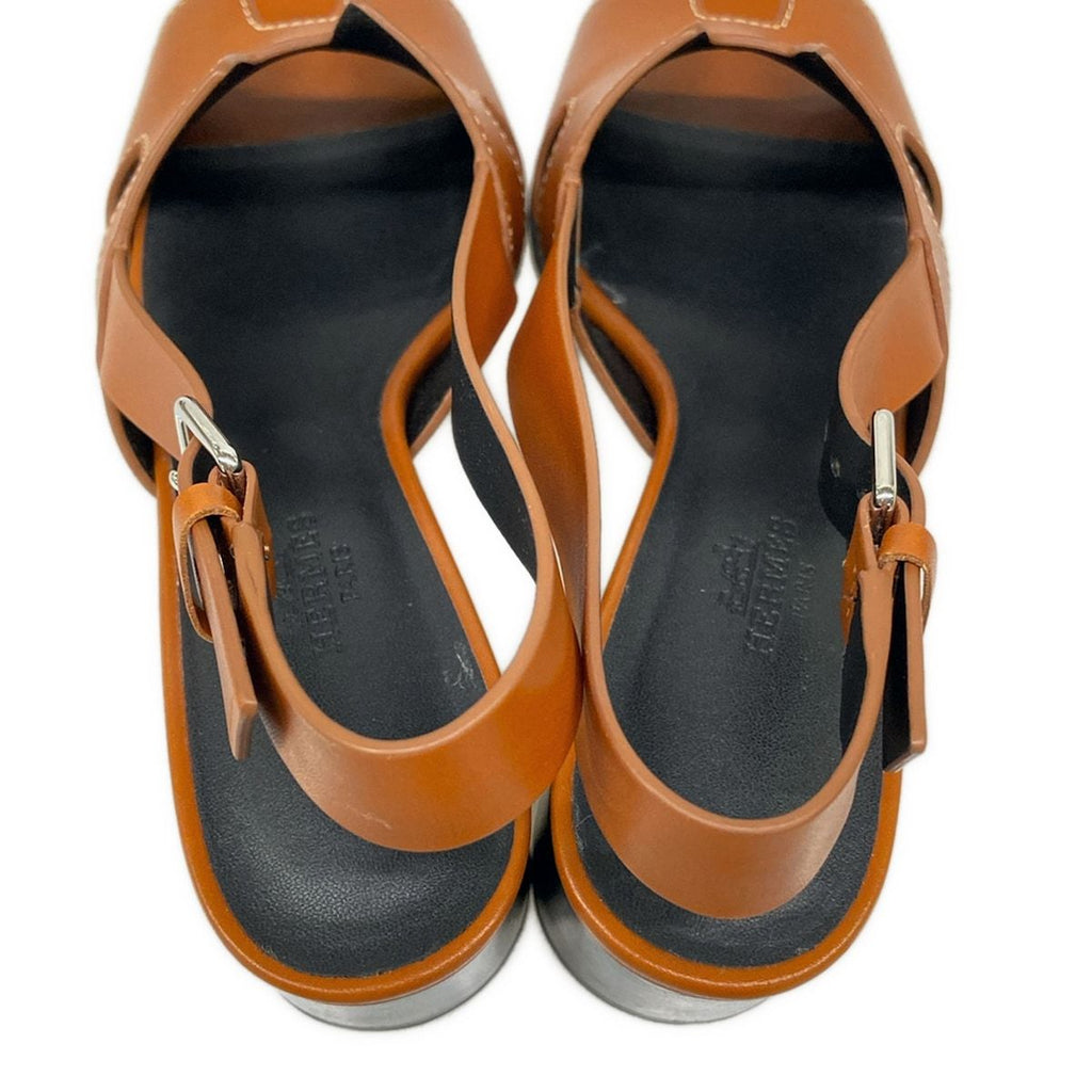 Hermes Mules 37.5 Herbe 60 Gold — view 7