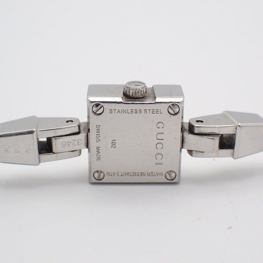 Gucci 102 Mini Quartz Watch Black Dial SS Pawn — view 9