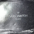 Louis Vuitton Short Boots 34.5 Black Dark Brown Janet Line Leather — view 6