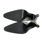Chanel Sandals 35.5 Light Gray CC Logo Leather — view 4