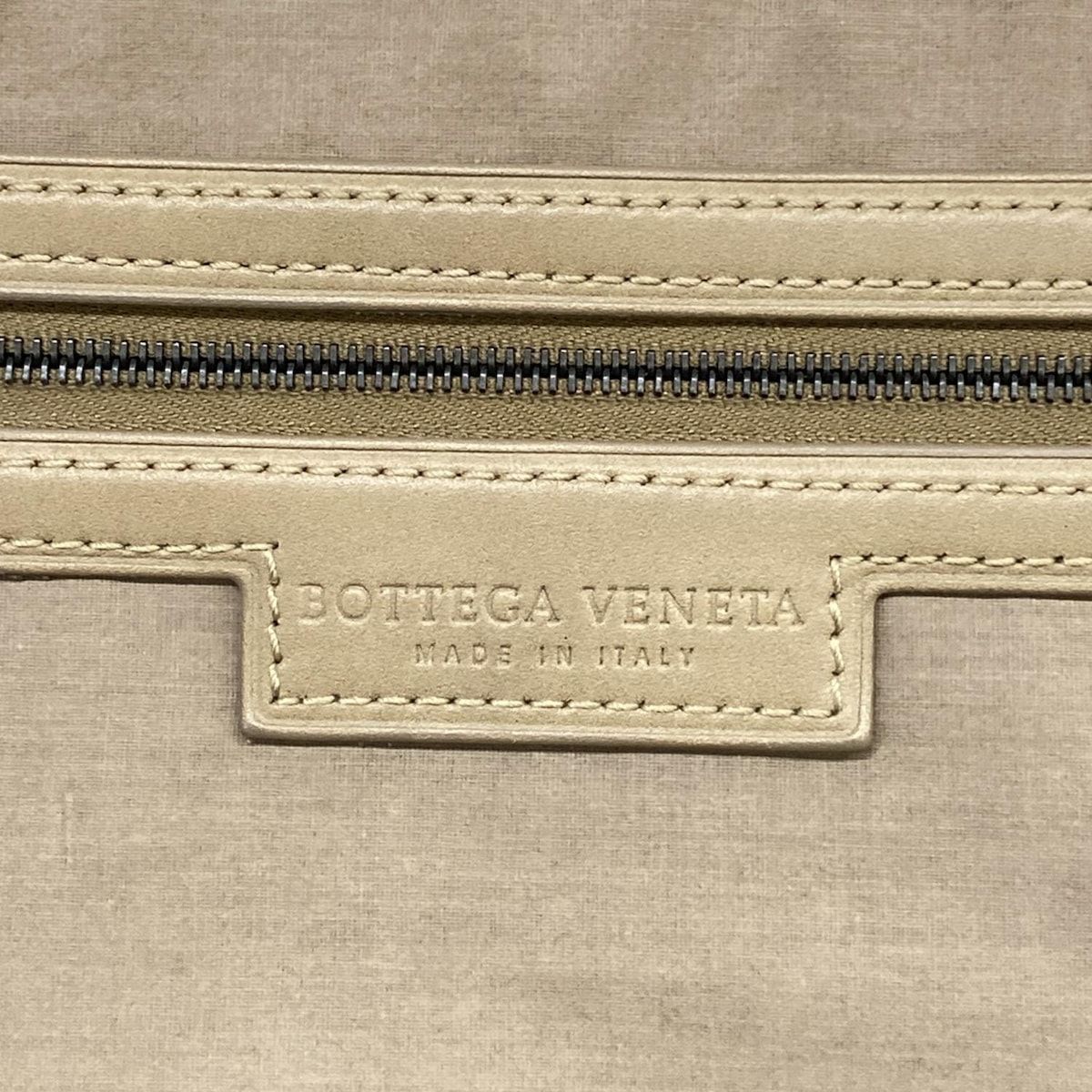 Bottega Veneta Travel Bag Intrecciato Khaki Leather — view 9