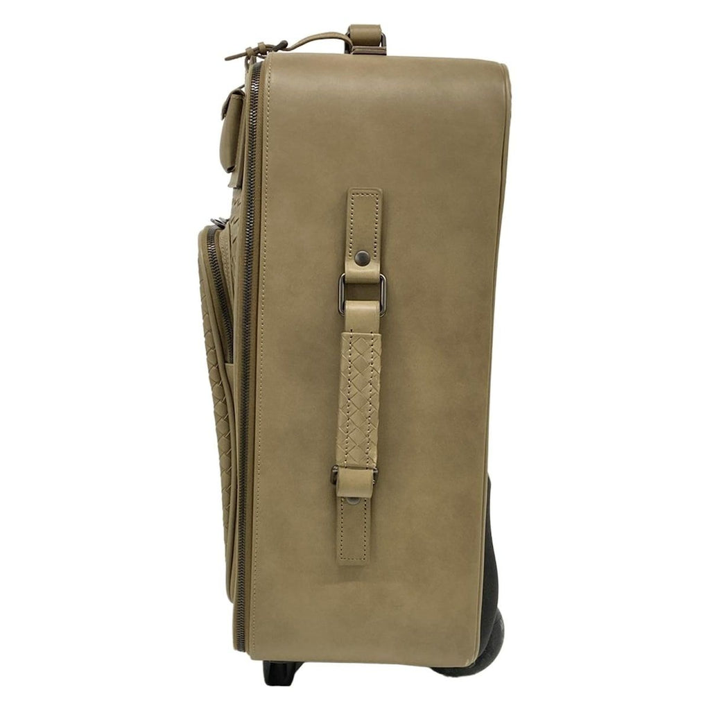 Bottega Veneta Travel Bag Intrecciato Khaki Leather — view 4