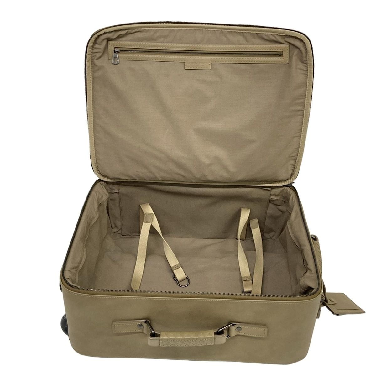 Bottega Veneta Travel Bag Intrecciato Khaki Leather — view 7