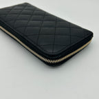 Chanel Wallet Quilted Caviar Leather Black — view 7