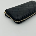 Chanel Wallet Quilted Caviar Leather Black — view 8