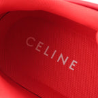 Celine Leather Low Cut Sneakers Red — view 7
