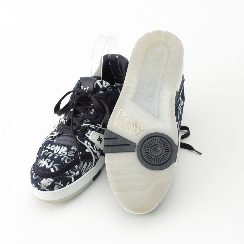 Louis Vuitton LV Scribble Denim Sneakers Indigo — view 5