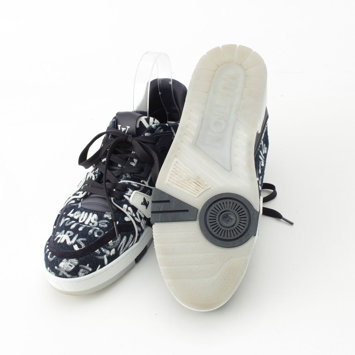 Louis Vuitton LV Scribble Denim Sneakers Indigo — view 5