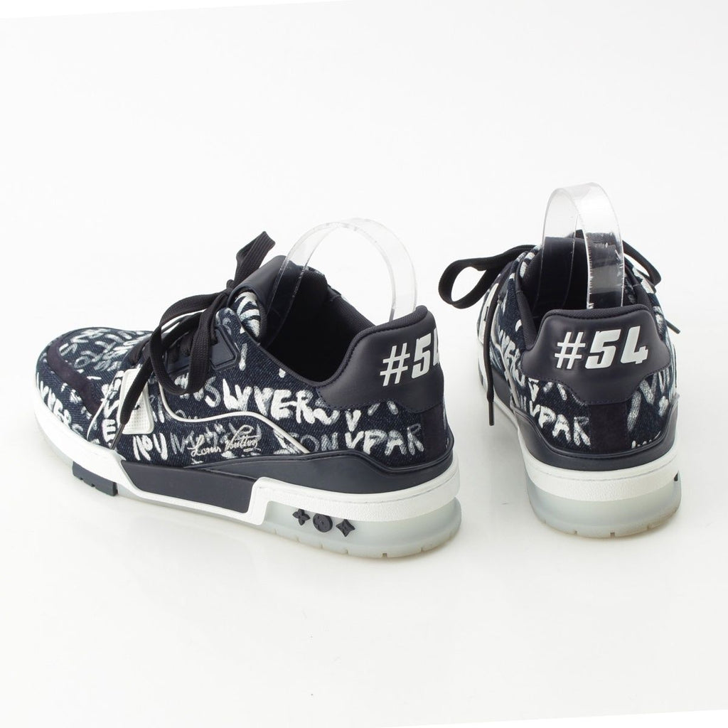 Louis Vuitton LV Scribble Denim Sneakers Indigo — view 4
