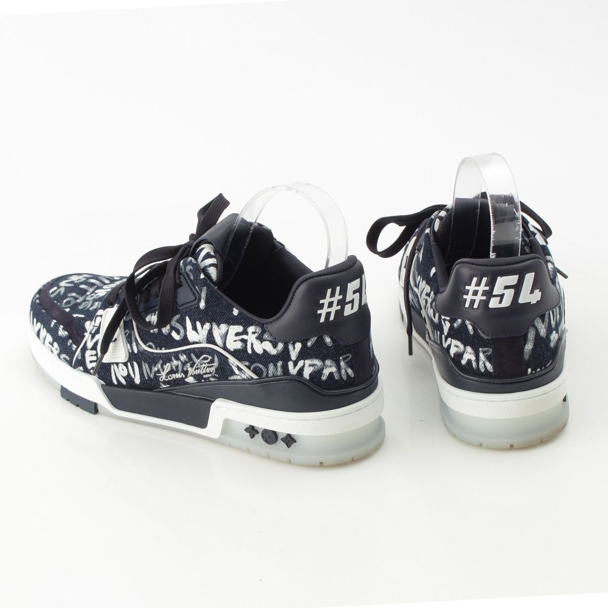 Louis Vuitton LV Scribble Denim Sneakers Indigo — view 4