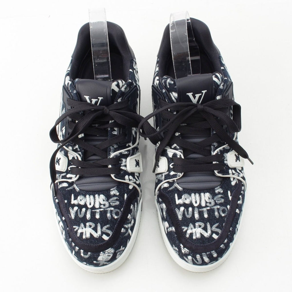 Louis Vuitton LV Scribble Denim Sneakers Indigo — view 2