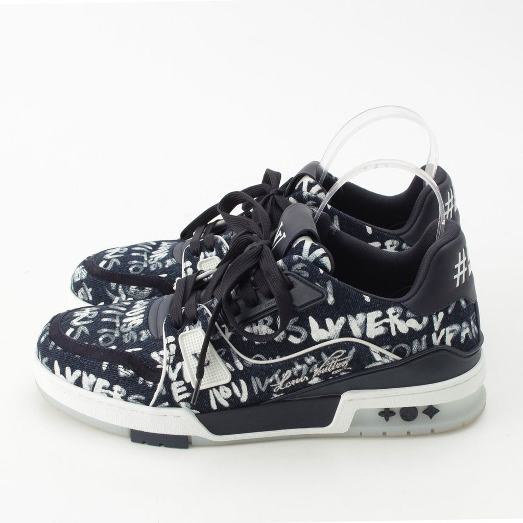 Louis Vuitton LV Scribble Denim Sneakers Indigo — view 3