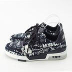 Louis Vuitton LV Scribble Denim Sneakers Indigo — view 3