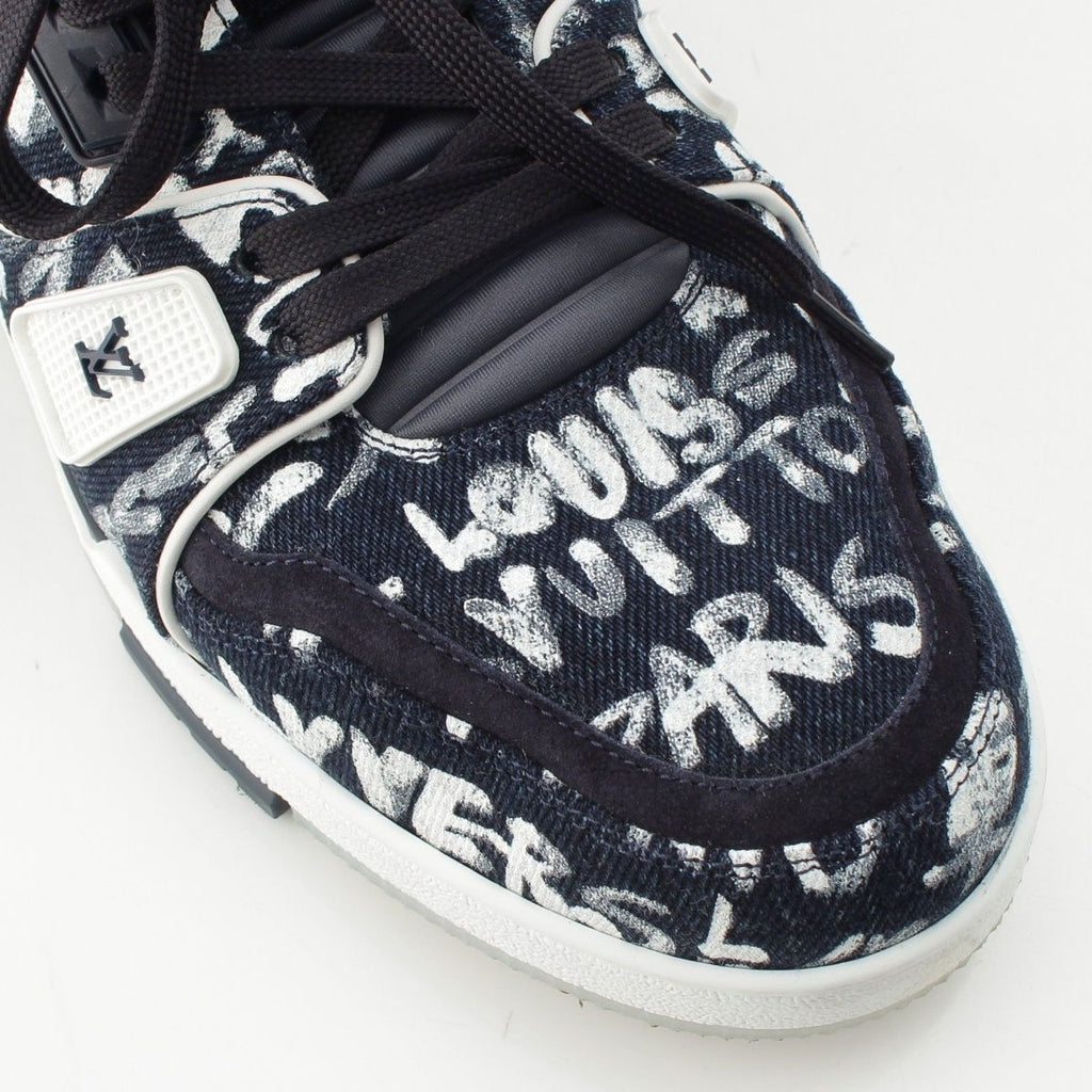 Louis Vuitton LV Scribble Denim Sneakers Indigo — view 6