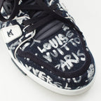 Louis Vuitton LV Scribble Denim Sneakers Indigo — view 6