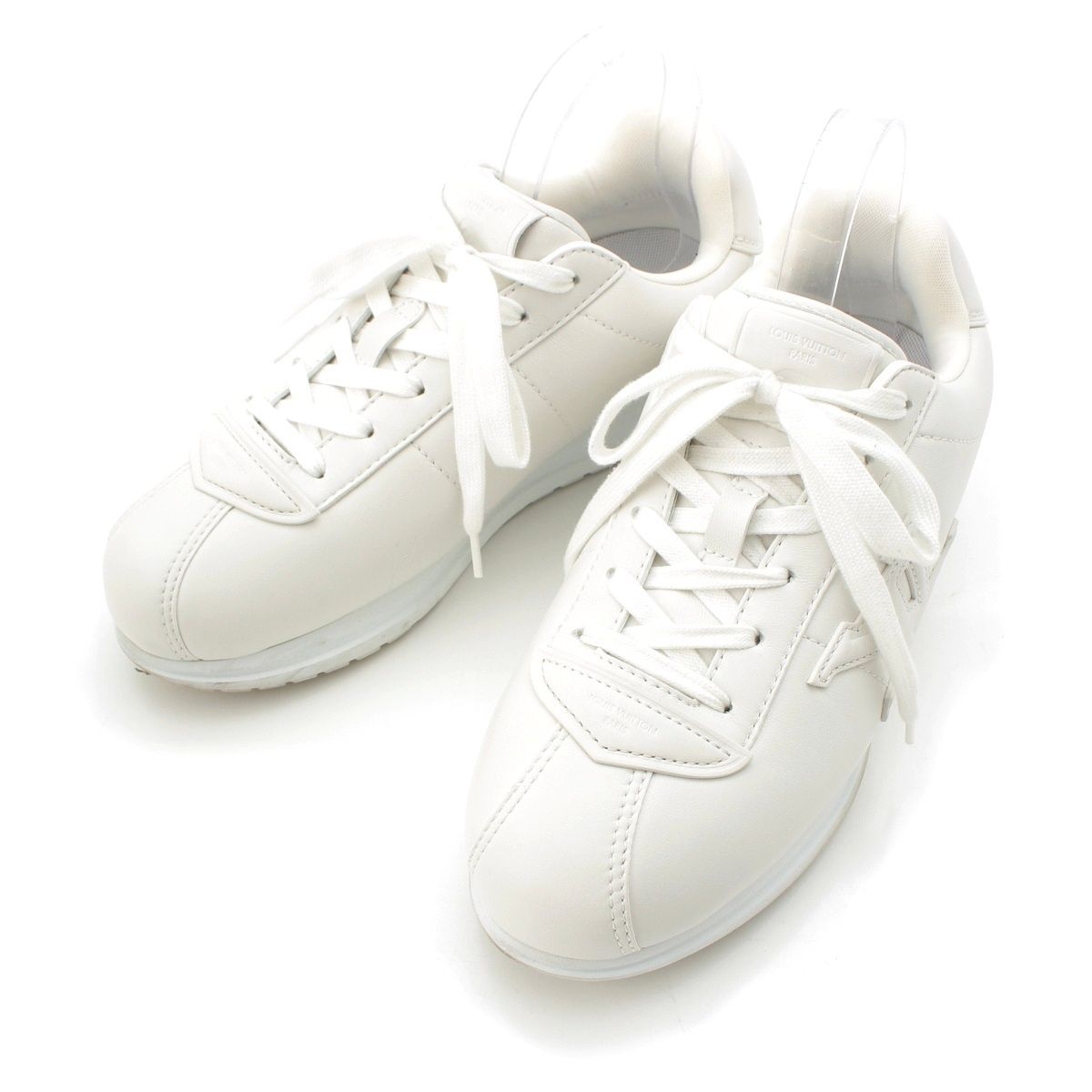 Louis Vuitton LV Butter Soft Leather Padded Low Cut Sneakers White