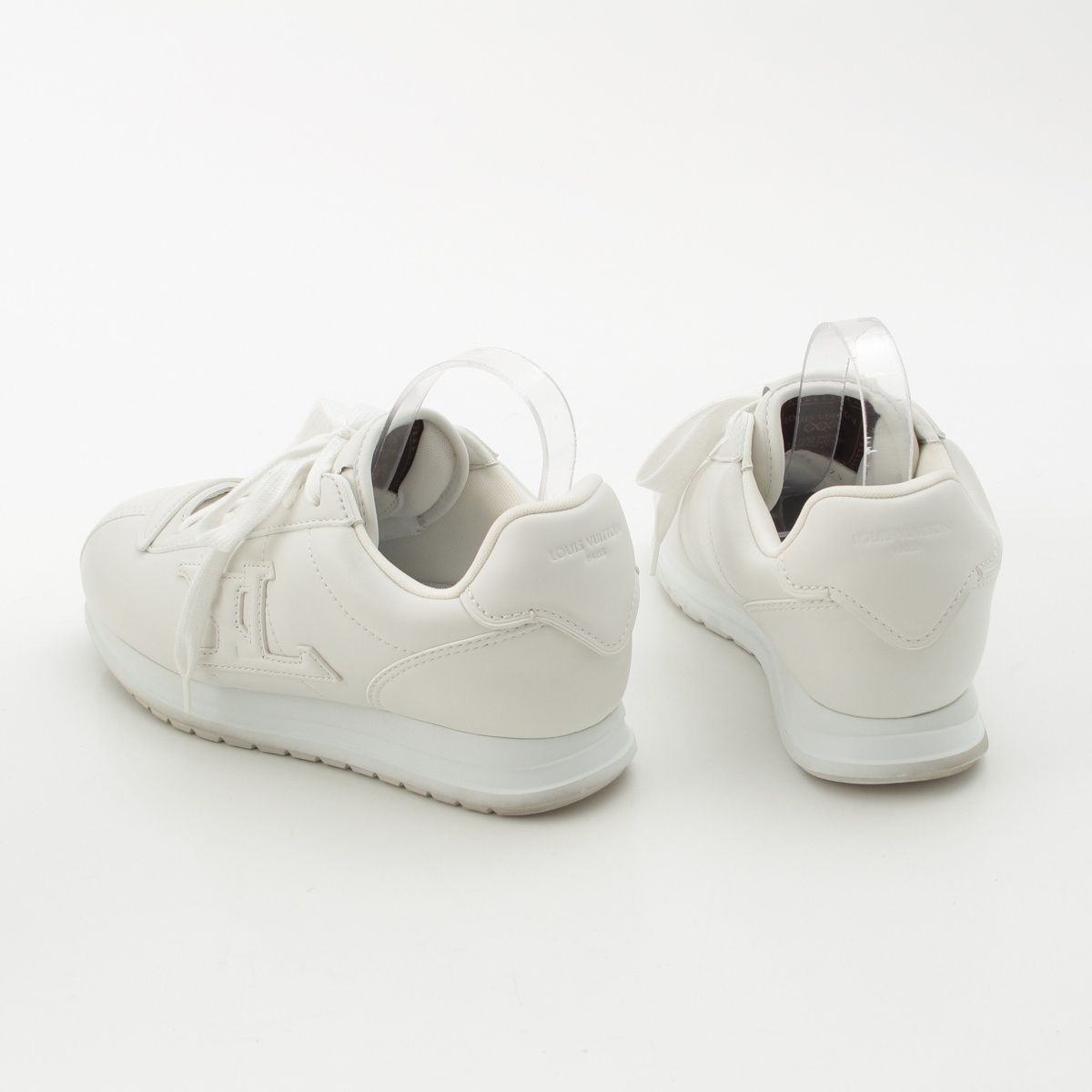 Louis Vuitton LV Butter Soft Leather Padded Low Cut Sneakers White — view 4