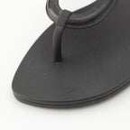 Hermes Egerie Laver Flat Sandals Shoes Black — view 8