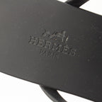 Hermes Egerie Laver Flat Sandals Shoes Black — view 7