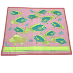 Hermes Fish Large Shawl Scarf Pink