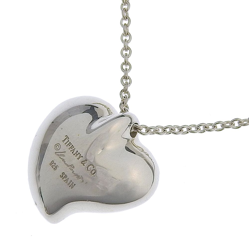 Tiffany & Co Full Heart Elsa Peretti 925 Sterling Silver Necklace — view 3
