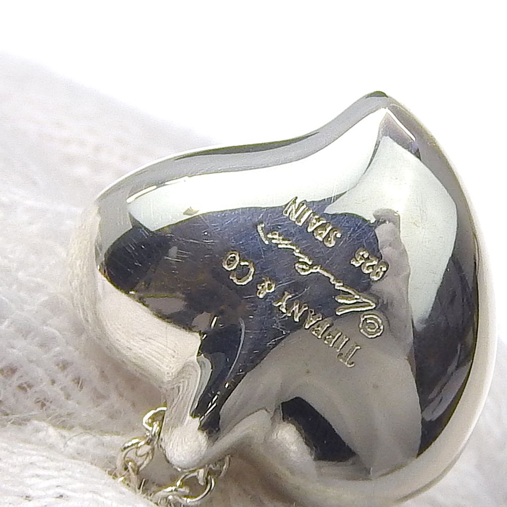 Tiffany & Co Full Heart Elsa Peretti 925 Sterling Silver Necklace — view 6