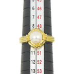Tiffany & Co Akoya Pearl Ring 18k YG Yellow Gold — view 6