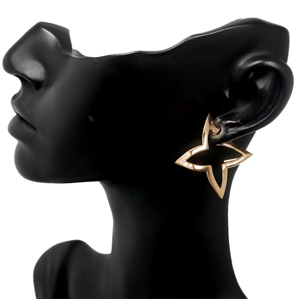 Louis Vuitton Ombre Blossom Diamond 18k PG Pink Gold 750 One Side Only Left — view 8