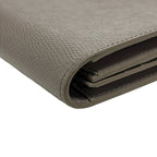 Celine Bifold Wallet Large Strap Gray Leather — view 7