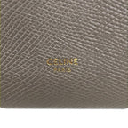 Celine Bifold Wallet Large Strap Gray Leather — view 5
