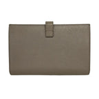 Celine Bifold Wallet Large Strap Gray Leather — view 2